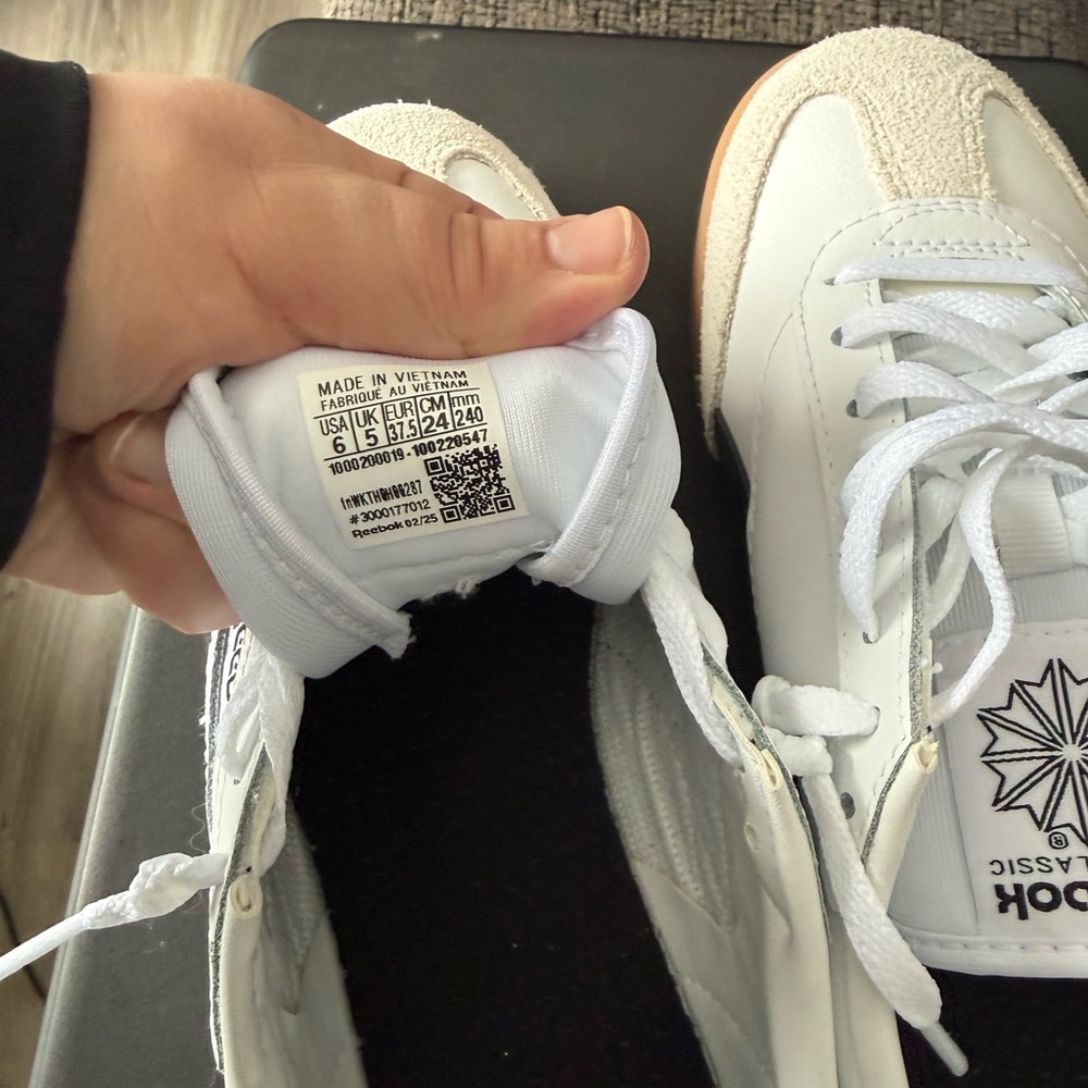 Reebok White Athletic Shoes